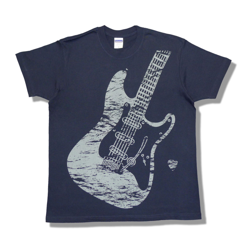 ギター＆ピックTシャツの画像
