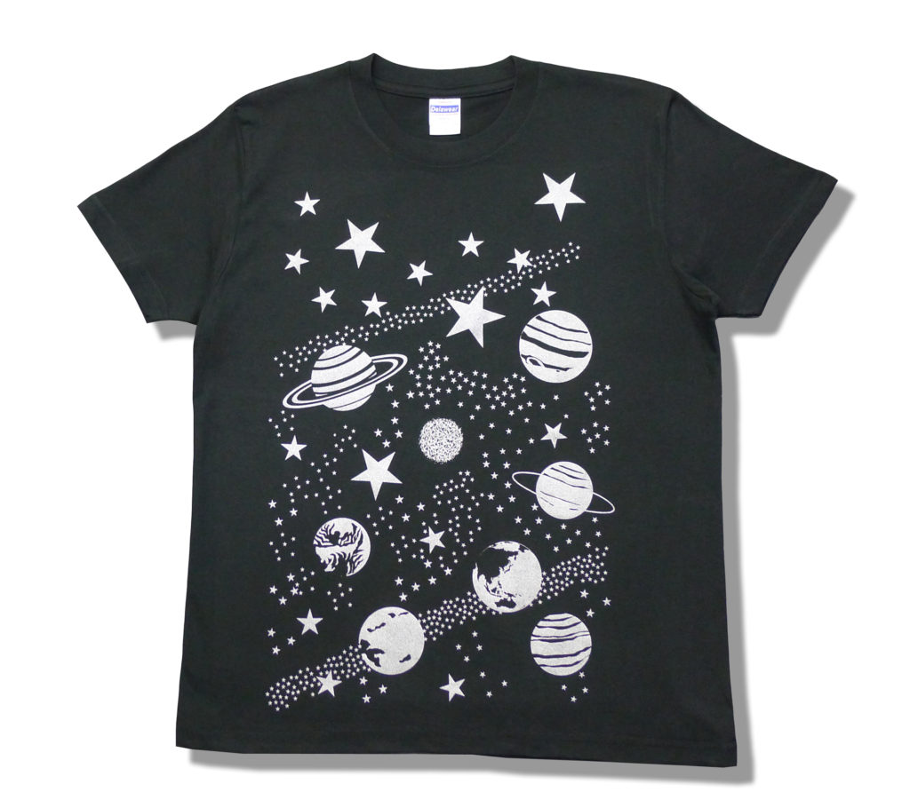 宇宙Tシャツの画像